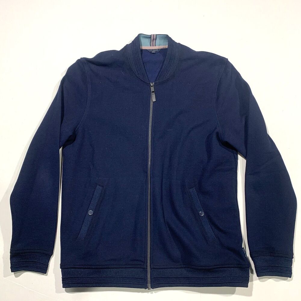 Ted Baker London Zip Up Jacket Men’s Blue Size 5